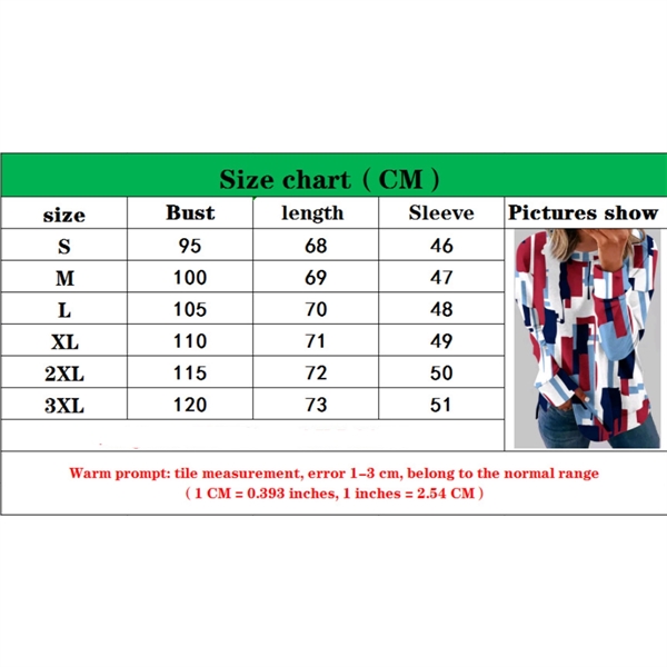 Long Sleeve Round Neck Casual Printed Blouses Tops T Shirts - Long Sleeve Round Neck Casual Printed Blouses Tops T Shirts - Image 6 of 6