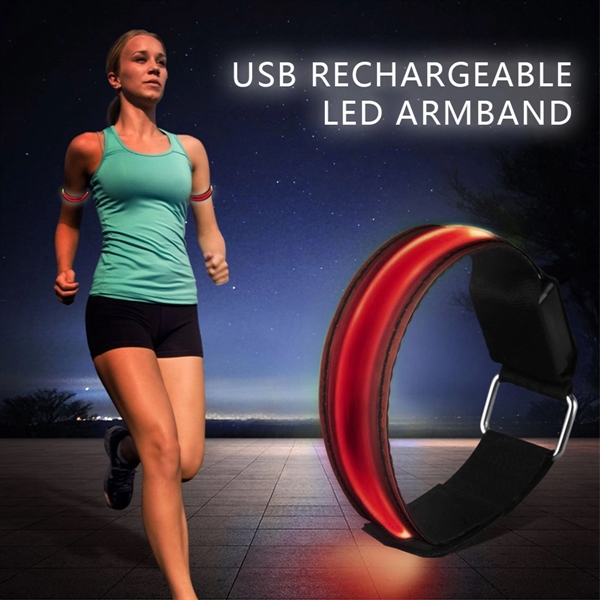 Rechargeable LED Armband Reflective - Rechargeable LED Armband Reflective - Image 4 of 15