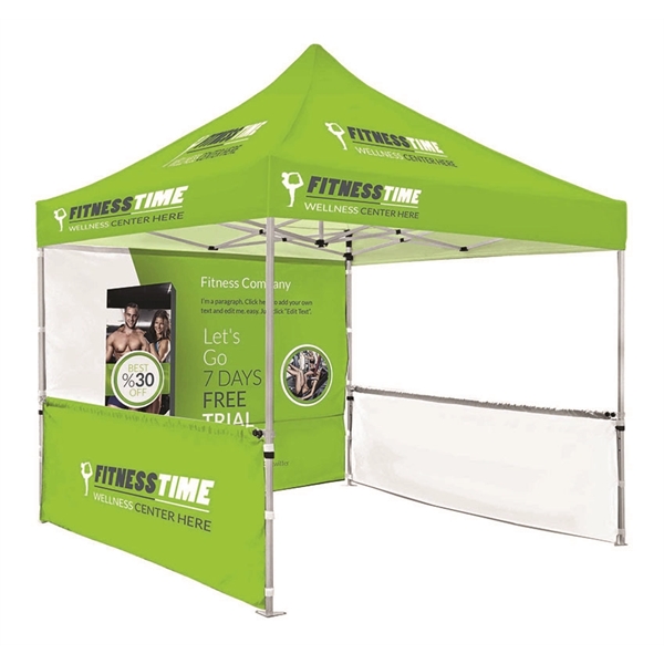 2pcs Double-sided Half Walls Tent & Support Poles - 2pcs Double-sided Half Walls Tent & Support Poles - Image 1 of 1