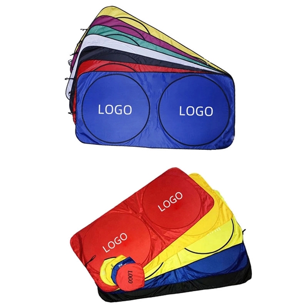 Car Windshield Sun Shade with Storage Pouch - Car Windshield Sun Shade with Storage Pouch - Image 1 of 3