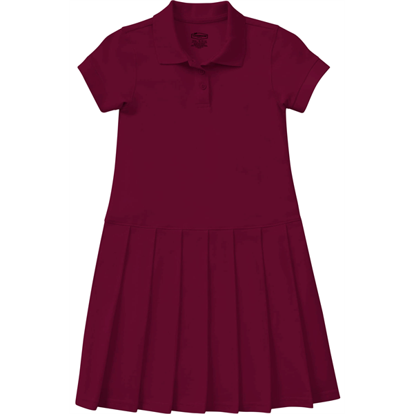 Classroom Uniforms Girls Pique Polo Dress - Classroom Uniforms Girls Pique Polo Dress - Image 0 of 5