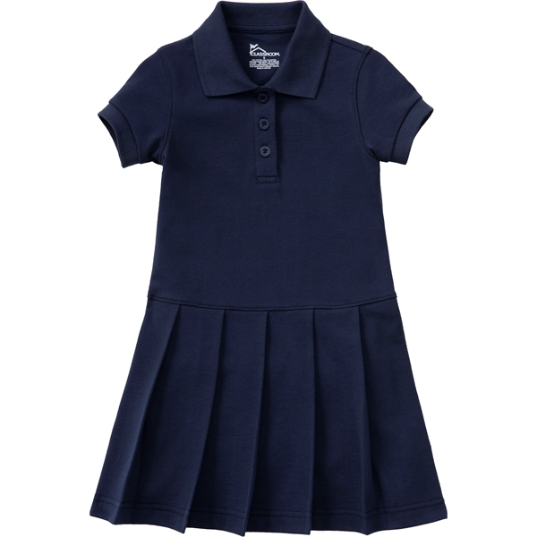 Classroom Uniforms Girls Pique Polo Dress - Classroom Uniforms Girls Pique Polo Dress - Image 1 of 5