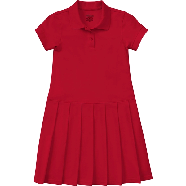 Classroom Uniforms Girls Pique Polo Dress - Classroom Uniforms Girls Pique Polo Dress - Image 3 of 5