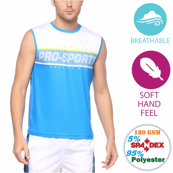 Unisex 180 GSM Cotton Feel Sublimation Soft Tank Top - Unisex 180 GSM Cotton Feel Sublimation Soft Tank Top - Image 1 of 1