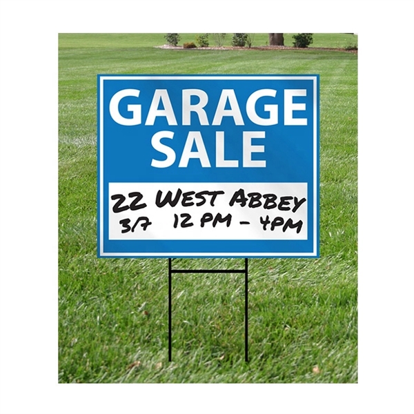 Small Corrugated Yard Sign - Full Color Printed - Small Corrugated Yard Sign - Full Color Printed - Image 0 of 3