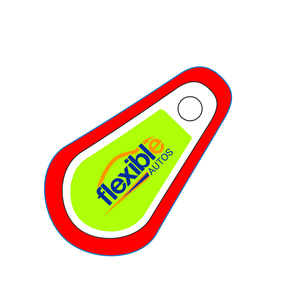 USA made PVC Mini Tear Drop Key Tag 1.5" x 0.76" - USA made PVC Mini Tear Drop Key Tag 1.5" x 0.76" - Image 0 of 0