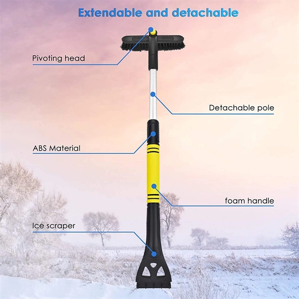 2 in 1 Extendable Ice Scraper - 2 in 1 Extendable Ice Scraper - Image 3 of 6