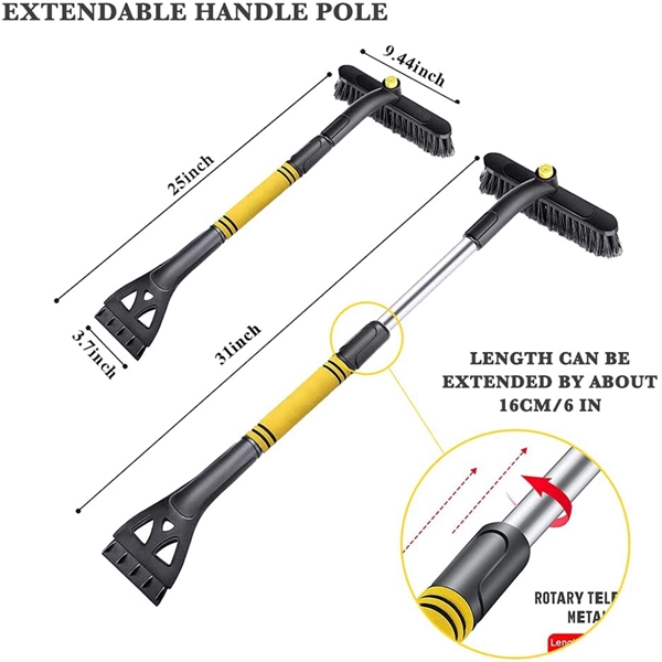 2 in 1 Extendable Ice Scraper - 2 in 1 Extendable Ice Scraper - Image 4 of 6