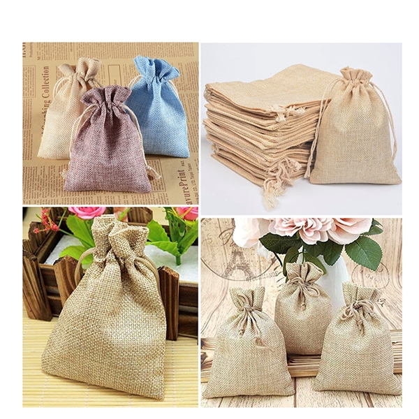 Burlap Drawstring Bag Pouch - Burlap Drawstring Bag Pouch - Image 1 of 1