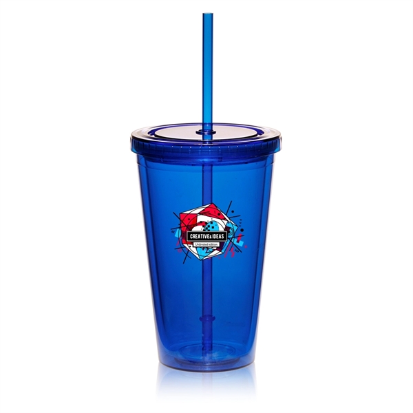 16 oz. Double Wall Acrylic Tumbler With Straw - 16 oz. Double Wall Acrylic Tumbler With Straw - Image 1 of 17