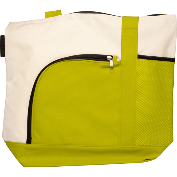 Zipper Polyester Tote Bag - Zipper Polyester Tote Bag - Image 1 of 2