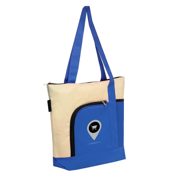 Zipper Polyester Tote Bag - Zipper Polyester Tote Bag - Image 2 of 2