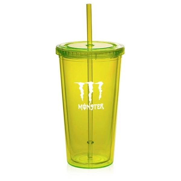20 oz. Double Wall Acrylic Tumbler With Straw - 20 oz. Double Wall Acrylic Tumbler With Straw - Image 0 of 4