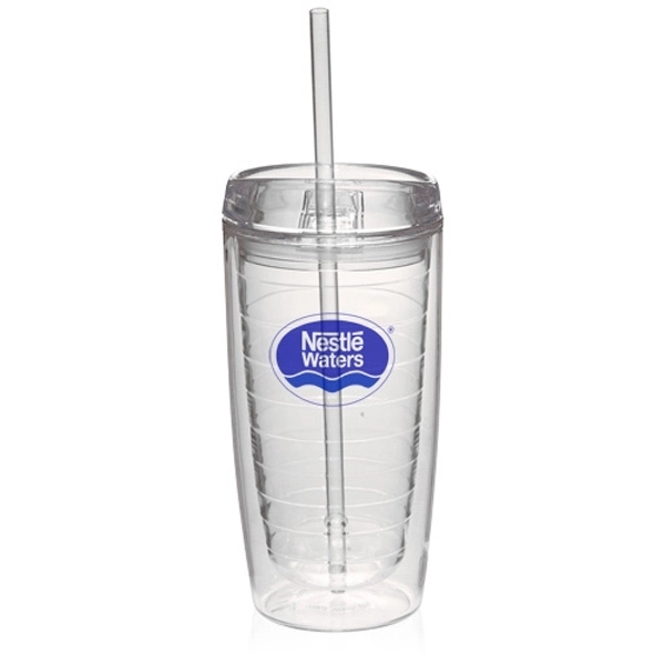 16 oz. Double Wall Acrylic Tumblers With Straw - 16 oz. Double Wall Acrylic Tumblers With Straw - Image 6 of 16