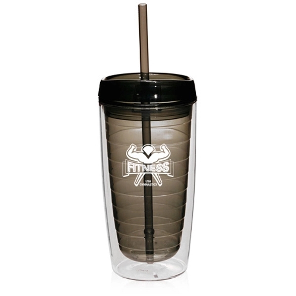 16 oz. Double Wall Acrylic Tumblers With Straw - 16 oz. Double Wall Acrylic Tumblers With Straw - Image 7 of 16