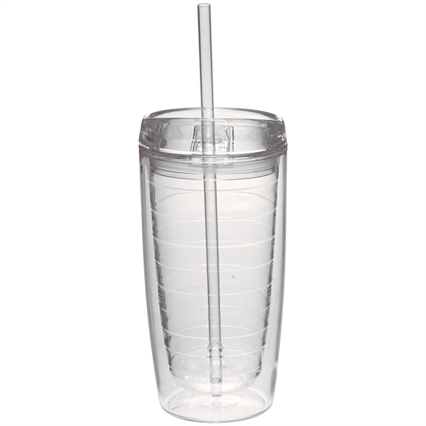 16 oz. Double Wall Acrylic Tumblers With Straw - 16 oz. Double Wall Acrylic Tumblers With Straw - Image 11 of 16