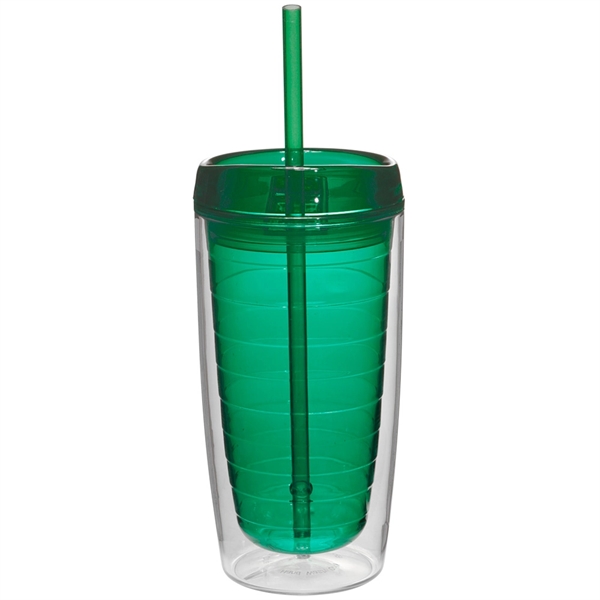 16 oz. Double Wall Acrylic Tumblers With Straw - 16 oz. Double Wall Acrylic Tumblers With Straw - Image 12 of 16