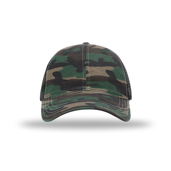 Garment Washed Printed Trucker Cap - Garment Washed Printed Trucker Cap - Image 60 of 74