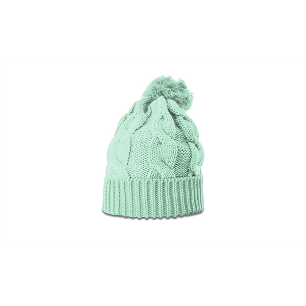 Chunk Twist Knit Beanie with Cuff - Chunk Twist Knit Beanie with Cuff - Image 13 of 22
