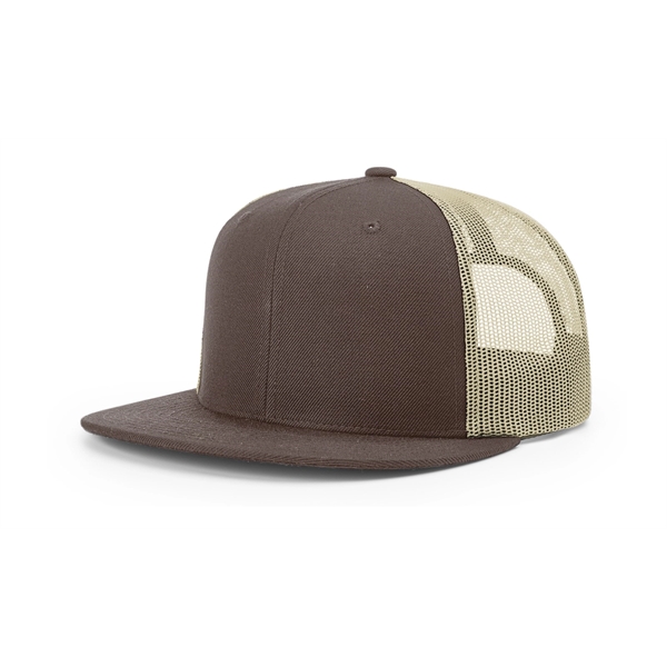 Wool Blend Flatbill Trucker Cap - Wool Blend Flatbill Trucker Cap - Image 16 of 16