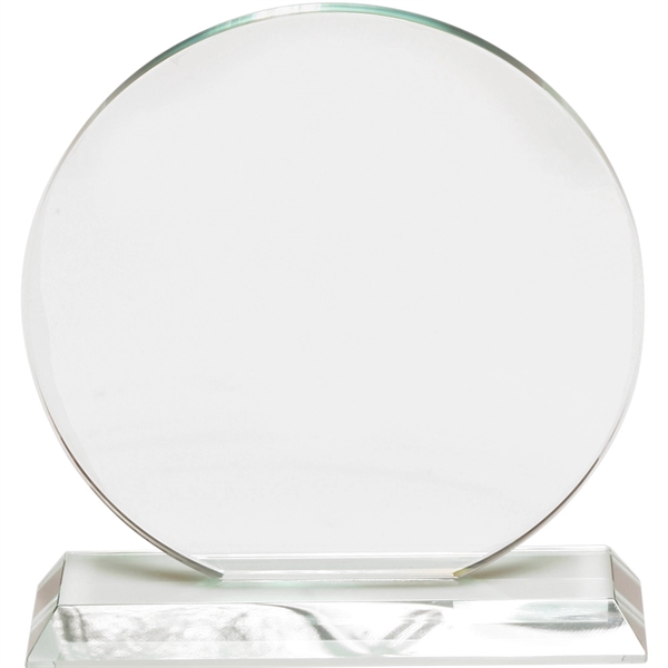 Round Glass Awards with Stand - Round Glass Awards with Stand - Image 1 of 1
