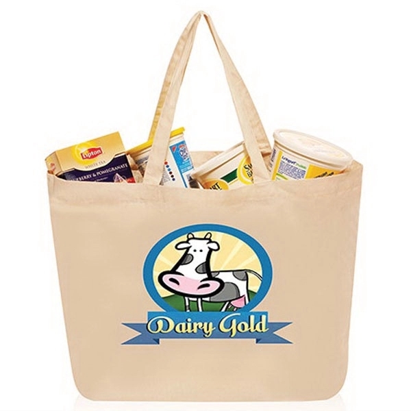 14"W x 16"H Large Cotton Shopping Bags - 14"W x 16"H Large Cotton Shopping Bags - Image 0 of 1