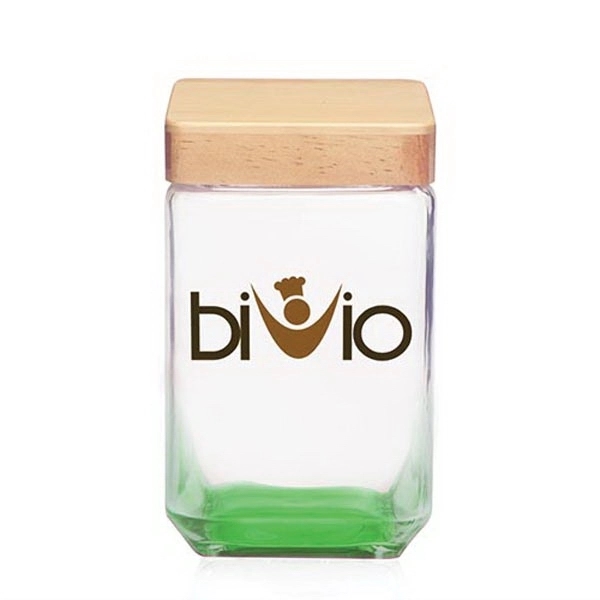 54 oz. Glass Candy Jar with Wooden Lid - 54 oz. Glass Candy Jar with Wooden Lid - Image 7 of 14