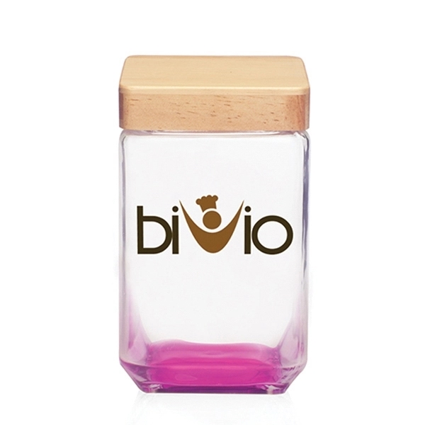 54 oz. Glass Candy Jar with Wooden Lid - 54 oz. Glass Candy Jar with Wooden Lid - Image 9 of 14