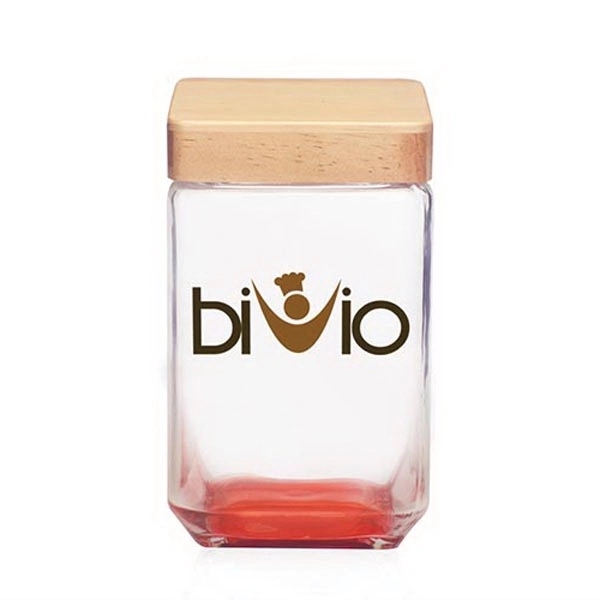 54 oz. Glass Candy Jar with Wooden Lid - 54 oz. Glass Candy Jar with Wooden Lid - Image 13 of 14