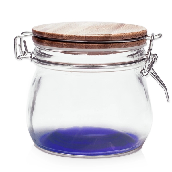 16 oz Glass Candy Jars with Wire Wooden Lids - 16 oz Glass Candy Jars with Wire Wooden Lids - Image 10 of 15