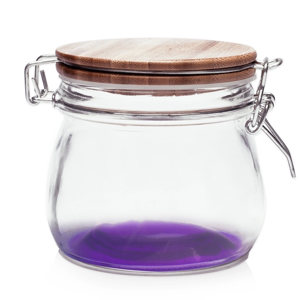 16 oz Glass Candy Jars with Wire Wooden Lids - 16 oz Glass Candy Jars with Wire Wooden Lids - Image 14 of 15