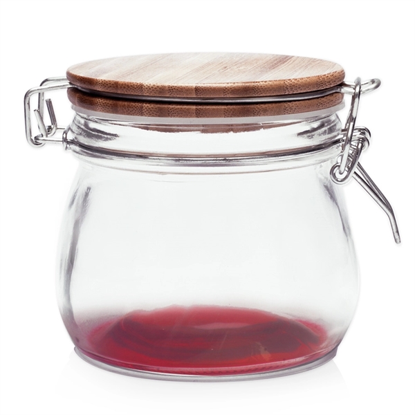 16 oz Glass Candy Jars with Wire Wooden Lids - 16 oz Glass Candy Jars with Wire Wooden Lids - Image 15 of 15