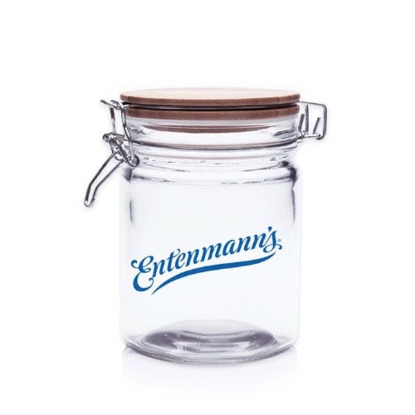 22 oz. Candy Jars with Hinged Wood Lids - 22 oz. Candy Jars with Hinged Wood Lids - Image 0 of 8