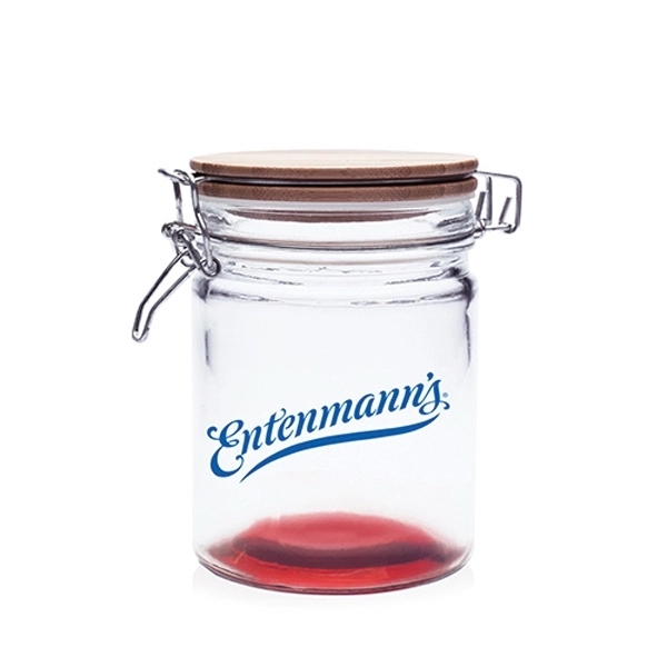 22 oz. Candy Jars with Hinged Wood Lids - 22 oz. Candy Jars with Hinged Wood Lids - Image 7 of 8