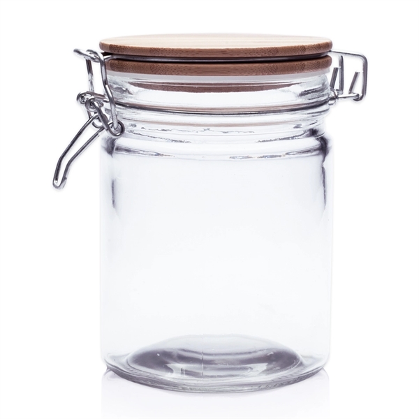 22 oz. Candy Jars with Hinged Wood Lids - 22 oz. Candy Jars with Hinged Wood Lids - Image 8 of 8