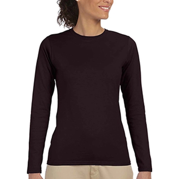 Gildan® Junior Fit Long Sleeve T-Shirt - Gildan® Junior Fit Long Sleeve T-Shirt - Image 4 of 19