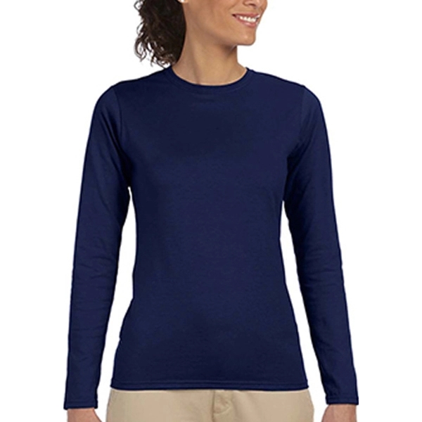 Gildan® Junior Fit Long Sleeve T-Shirt - Gildan® Junior Fit Long Sleeve T-Shirt - Image 6 of 19