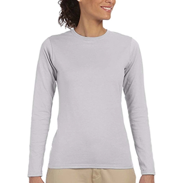 Gildan® Junior Fit Long Sleeve T-Shirt - Gildan® Junior Fit Long Sleeve T-Shirt - Image 8 of 19