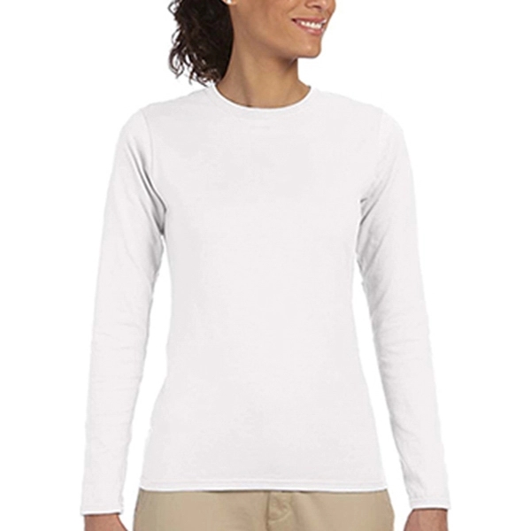 Gildan® Junior Fit Long Sleeve T-Shirt - Gildan® Junior Fit Long Sleeve T-Shirt - Image 9 of 19