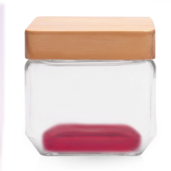 27 oz. Glass Candy Jars with Wooden Lid - 27 oz. Glass Candy Jars with Wooden Lid - Image 13 of 13