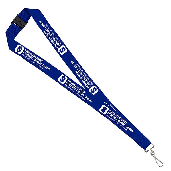 1" Silkscreen Lanyard with Breakaway Release - Domestic - 1" Silkscreen Lanyard with Breakaway Release - Domestic - Image 4 of 9
