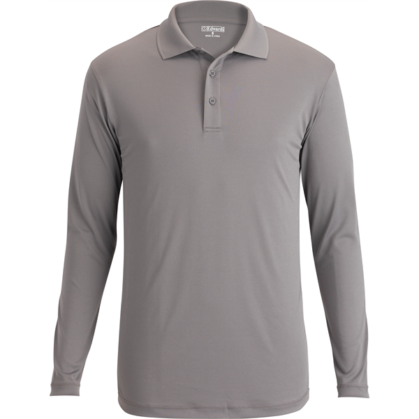 Unisex Mini Pique Snag Proof Polo - Long Sleeve - Unisex Mini Pique Snag Proof Polo - Long Sleeve - Image 3 of 8