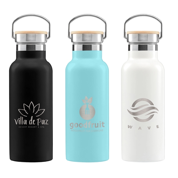 Oahu - 17 oz. Double-Wall Stainless Canteen Bottle - Laser - Oahu - 17 oz. Double-Wall Stainless Canteen Bottle - Laser - Image 0 of 3