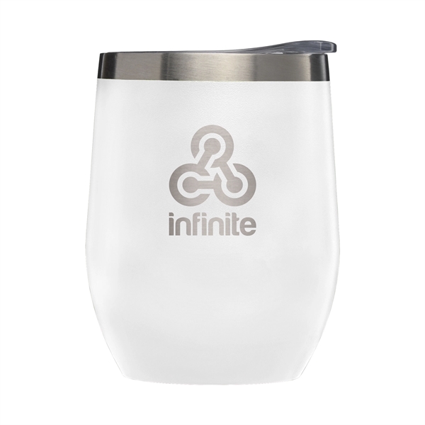 Escape - 11 oz. Double-Wall Stainless Wine Cup - Laser - Escape - 11 oz. Double-Wall Stainless Wine Cup - Laser - Image 2 of 5