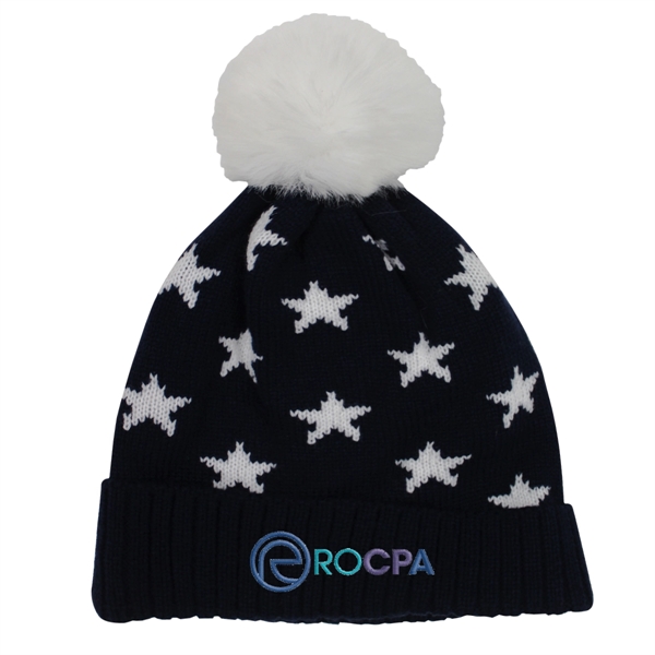 Star Pom Beanie - Star Pom Beanie - Image 2 of 6