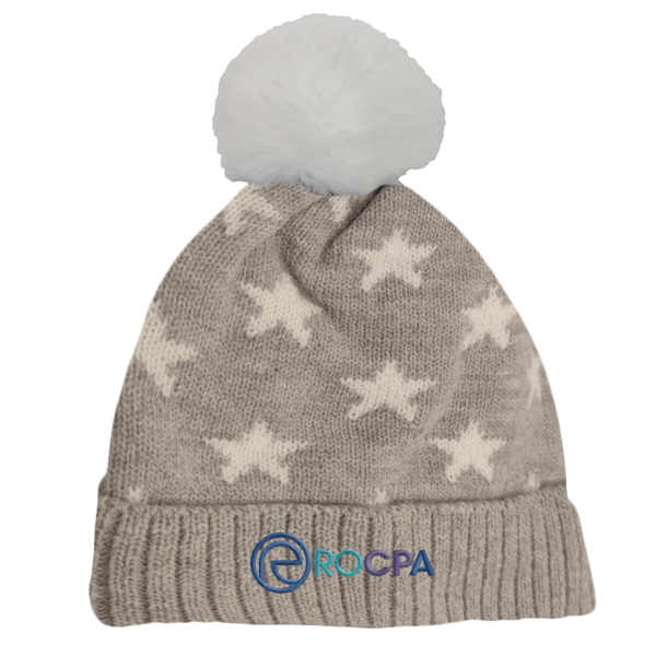 Star Pom Beanie - Star Pom Beanie - Image 4 of 6