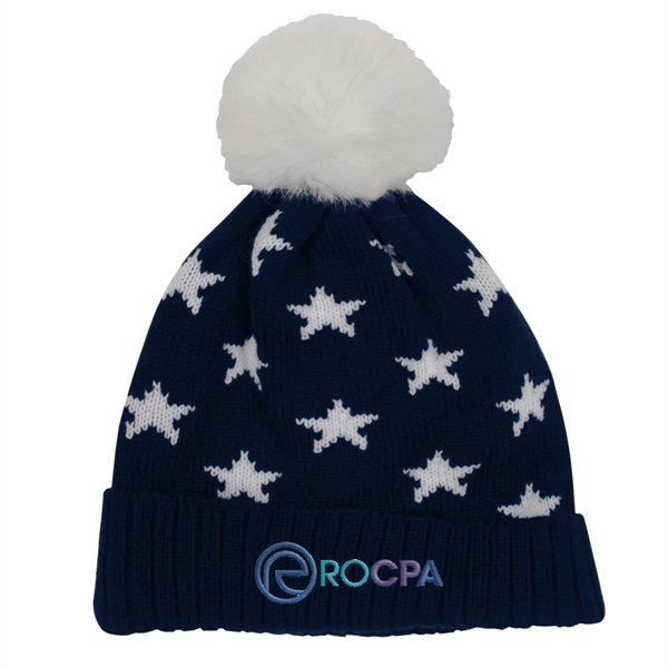 Star Pom Beanie - Star Pom Beanie - Image 6 of 6