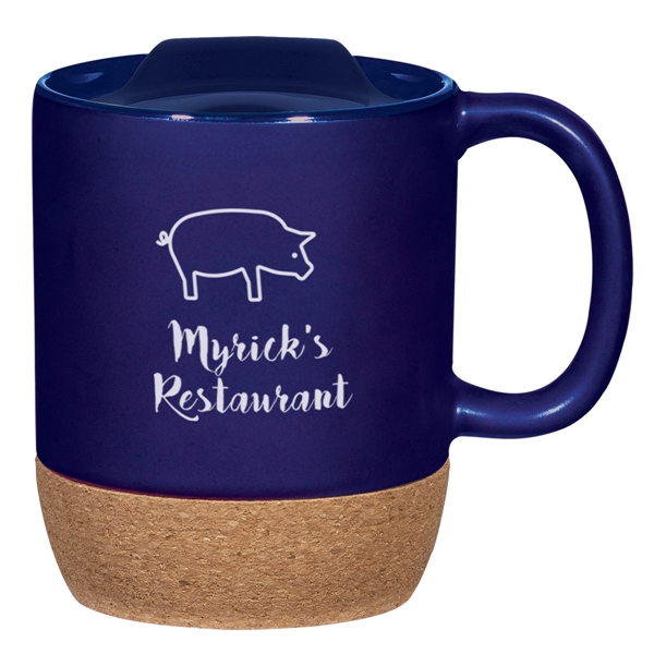 14 Oz. Cork Base Ceramic Mug - 14 Oz. Cork Base Ceramic Mug - Image 3 of 20