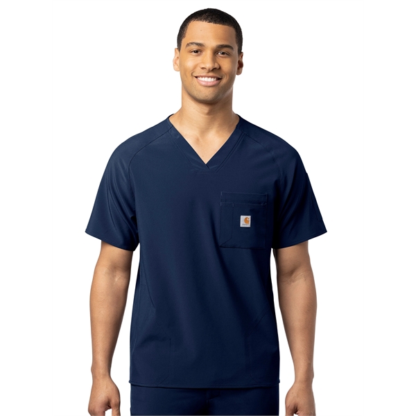 Carhartt Force Cross-Flex Men's Modern Fit V-Neck Top - Carhartt Force Cross-Flex Men's Modern Fit V-Neck Top - Image 3 of 6