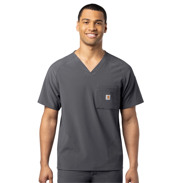 Carhartt Force Cross-Flex Men's Modern Fit V-Neck Top - Carhartt Force Cross-Flex Men's Modern Fit V-Neck Top - Image 4 of 6